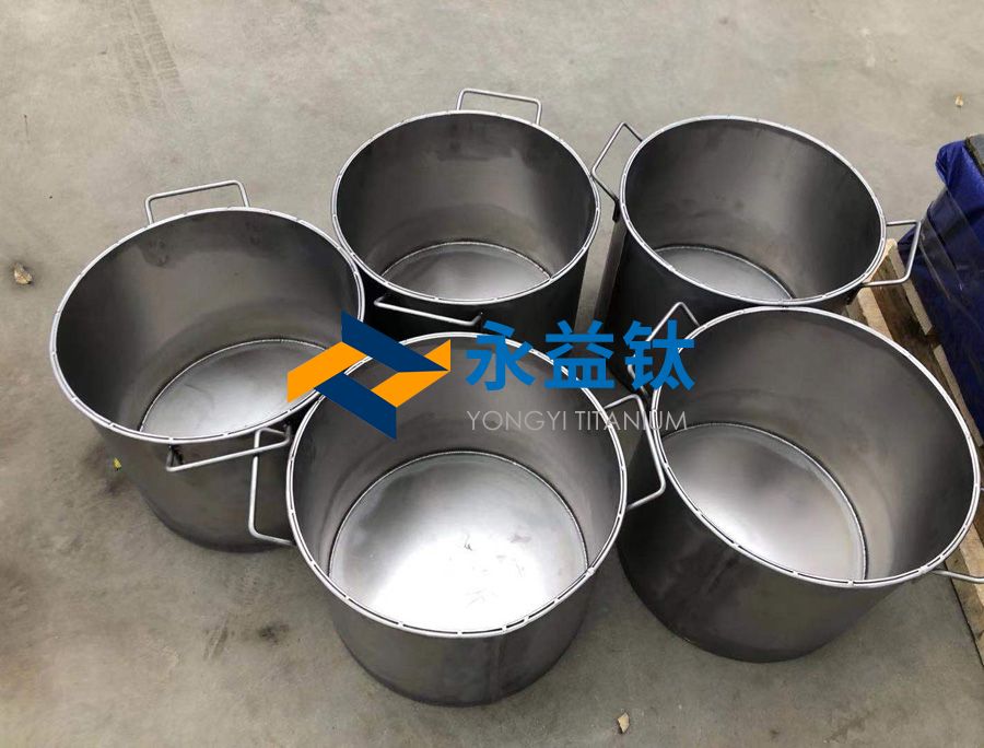 PP电子炽热金矿钛制品定制王水用钛桶 钛合金锻件 钛环 材质包管